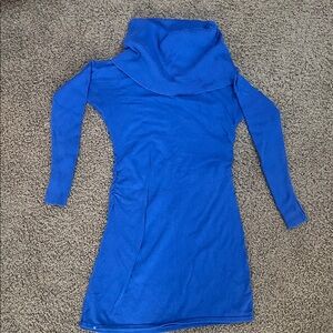 Athleta Blue Ribbed Knit Sweater